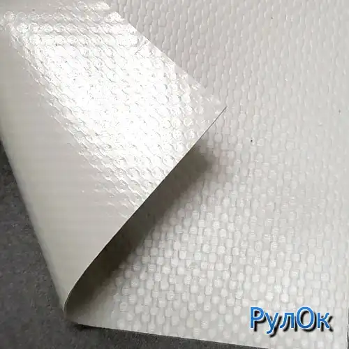 Светло-серая окантовка рулонного окна ПВХ